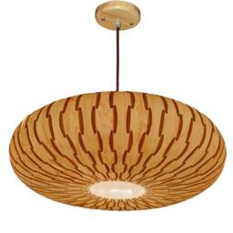 Wood Pendant Light-Maple Umbrella Light-Chandelier-Lighting-Light Fixture-Ceiling Light-Hanging Lamp-Rustic Light