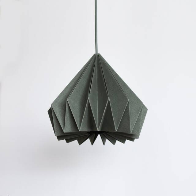 Brownfolds Grey Paper Origami Lamp Shade Vanilla Bliss Dual Pack - image 1