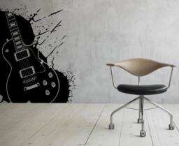 Guitar Wall Decal Vinyl Sticker Musical Instrument Home Interior Removable Bedroom Decor - 1Gtr - thumbnail 1