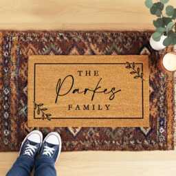 Personalised Family Welcome Mat - Custom Name Design - thumbnail 4