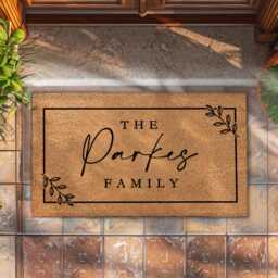 Personalised Family Welcome Mat - Custom Name Design - thumbnail 2