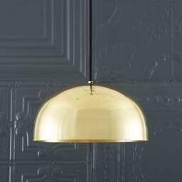 Maua Mid-Century Brass Dome Pendant Light 12'' Ip20 - thumbnail 3