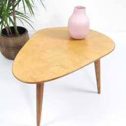 Mid-Century Modern Plywood Coffee Table With Tapered Legs, Cocktail Table, Retro Living Room - thumbnail 3