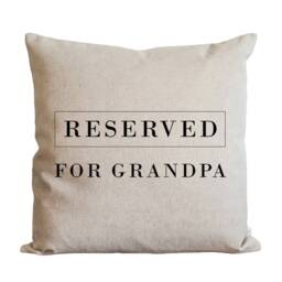 Personalized Reserved For Dad Pillow Cover - Father's Day Gift For Custom Grandpa Him 20x20 18x18 - thumbnail 3