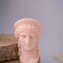 Hera Greek Goddess Candle Handcrafted Soy Beeswax Blend Sculpture - thumbnail 3