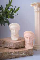 Hera Greek Goddess Candle Handcrafted Soy Beeswax Blend Sculpture - thumbnail 1