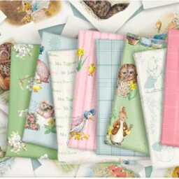 Peter Rabbit Baby Crib Sheet Or Changing Pad Cover, Blue Cotton - thumbnail 3