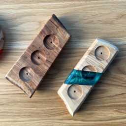 Tealight Holder Oak - Candle Table Decoration Solid Wood Wedding Gift Birthday Christmas Decoration - thumbnail 4