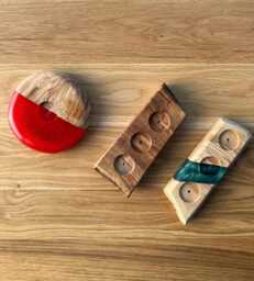 Tealight Holder Oak - Candle Table Decoration Solid Wood Wedding Gift Birthday Christmas Decoration - thumbnail 1