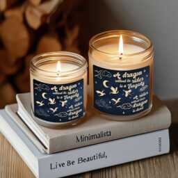 Fourth Wing Book Candle, A Dragon Without Its Rider Merch, Is Dead W??thout Their Dragon, Fantasy Reader Candle