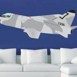 A-7 Corsair Fabric Wall Decal Vietnam War Airplane, Marines, Fighter Bomber Military Decor - thumbnail 4