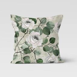 Modern Multicolored Cushion Cover/Housewarming Pillow Case/Floral Living Room Cover/Colorful Throw Pillow/Pink, Purple Case - thumbnail 4