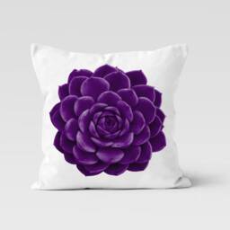 Modern Multicolored Cushion Cover/Housewarming Pillow Case/Floral Living Room Cover/Colorful Throw Pillow/Pink, Purple Case - thumbnail 2