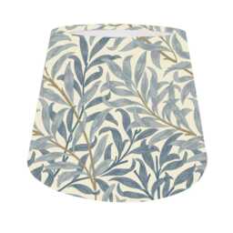 Willow Bough Empire Lampshade, Azure/Sage Floral Decor, Handmade in Uk, Home Decor - thumbnail 3