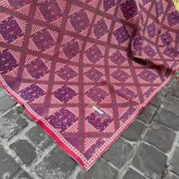 Indian Hand Embroidered Kantha Throw Carpet Design Vintage Style Soft Furnishing - thumbnail 2