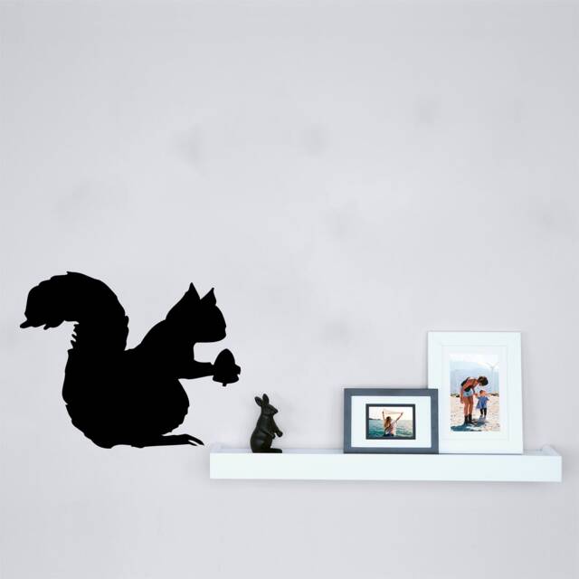 Squirrel With Nut Vinyl Wall Art, Decal, Sticker, Transfer, Mural, Removable, Decor, Rent Friendly, Interior, Exterior, Full - 0606 - image 1