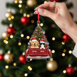 Personalized Pet Ornament Custom Dog & Cat Christmas Tree Decoration 2025 - thumbnail 4