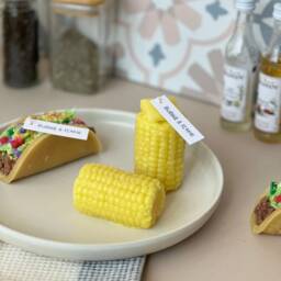 Sweetcorn With Butter Candle - Decorative Novelty Handmade Gift Funny Food Lookalike Corn On The Cob - thumbnail 2