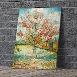 Pink Peach Tree Van Gogh Canvas Framed Glossy Coated Premium With Metal Hanger Various Sizes - thumbnail 2