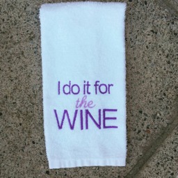 I Do It For The Wine Sweat Towel, Gym Wine, Motivational, Funny Towels Gifts, Sports Towel - thumbnail 4