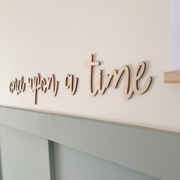 Once Upon A Time Sign, Wall Lettering, Nursery Quote, Wooden Nursery/Playroom Decor, Art, Bedroom Decor - thumbnail 2