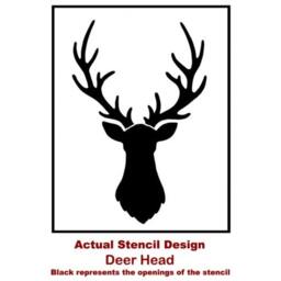 Deer Head Wall Art Stencil - Better Than Decals Great For Diy Nursery Decor - thumbnail 3
