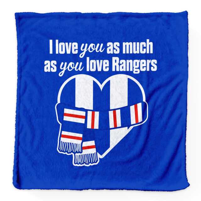 Love You As Much Glasgow Bears - Luxury Fleece Blanket 150cm X Made in England - image 1