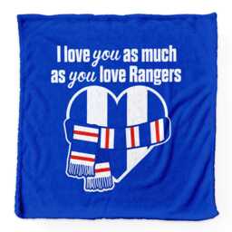 Love You As Much Glasgow Bears - Luxury Fleece Blanket 150cm X Made in England - thumbnail 1