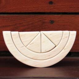 Wooden Watermelon, Fruit Toy, Watermelon Shapes, Cutout, Stacker Toys, Kitchen Toys - thumbnail 2