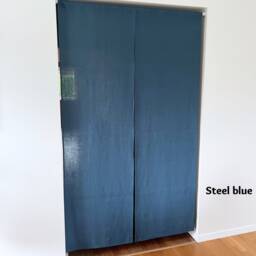 Moss Green Japanese Noren Curtain. Linen Door Doorway Custom Size. Various Colours. Panels - thumbnail 4