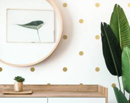 Polka Dot Wall Decals - Modern Bedroom Decor, Removable Stickers, Kids Room Nursery Art - thumbnail 1