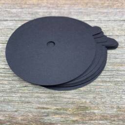 Blank Candle Dust Cover, Black Cardstock, Various Sizes, Cardboard 300 G/M2 - thumbnail 2