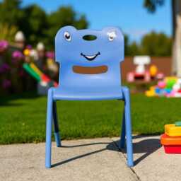 stackable Plastic Kids Chair Indoor Outdoor Toddler Seating - thumbnail 3