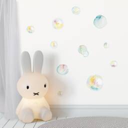 Premium Fabric Wall Decal, Bubbles, Nursery Wall Decal, Watercolor Bubbles Nursery Sticker, Stickers - thumbnail 3
