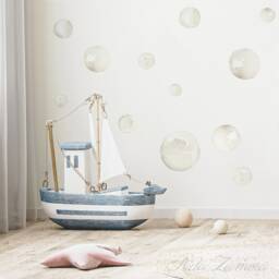 Premium Fabric Wall Decal, Bubbles, Nursery Wall Decal, Watercolor Bubbles Nursery Sticker, Stickers - thumbnail 2