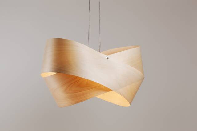Wood Veneer Pendant Lamp - Blume 2 - image 1