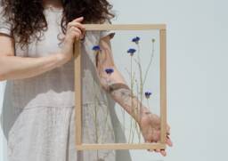 Huge Pressed Flower Frame - Wall Decor 13x18 - thumbnail 1