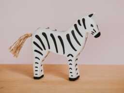 Wooden Zebra, Horse, Handmade Animal, Montessori Toy, Figure Animal, Waldorf Zebra Toy, Christmas Gift, Woodland Animal
