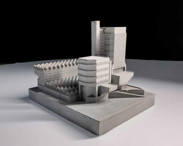 Engineering Building, University Of Leicester, Leicester - Concrete Brutalism, Brutalist Architecture Model Mini 078 - image 1