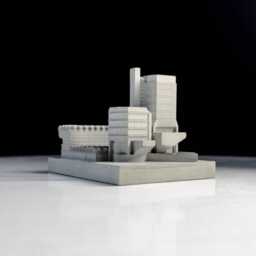 Engineering Building, University Of Leicester, Leicester - Concrete Brutalism, Brutalist Architecture Model Mini 078 - thumbnail 2