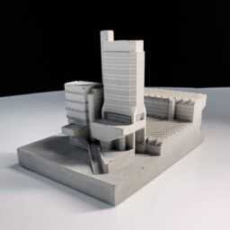 Engineering Building, University Of Leicester, Leicester - Concrete Brutalism, Brutalist Architecture Model Mini 078 - thumbnail 4