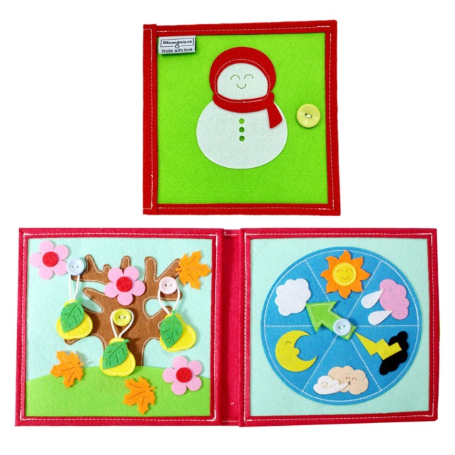 Handmade Quiet Book - Seasons & Weather - Free Delivery - image 1