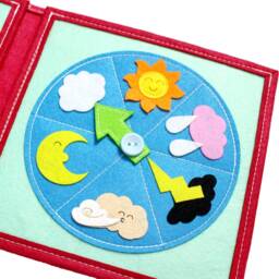 Handmade Quiet Book - Seasons & Weather - Free Delivery - thumbnail 3