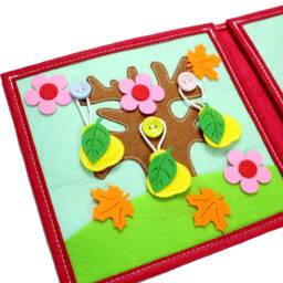 Handmade Quiet Book - Seasons & Weather - Free Delivery - thumbnail 2