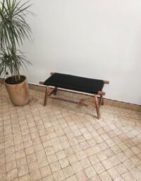 Moroccan Bench With Black Cord