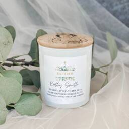 Personalized Scented Candle Baptism, Christening Gift