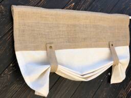 Burlap Curtains Kitchen Valance Tie Up Country Style Curtain Rustic Modern Farmhouse Window Treatments Primitive Natural Jute Valances Decor