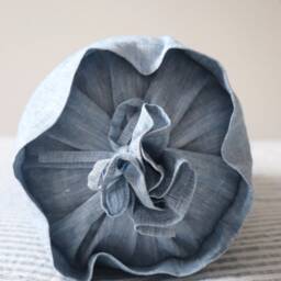 stonewashed Linen Bolster Pillow Cover - Round Cushion, Various Colors Cylinder Case Neck Roll - thumbnail 3