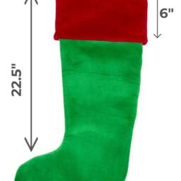 Personalised Spotty Santa Toe Christmas Stocking Embroidered Name Warm Festive Mantel Decor - thumbnail 3