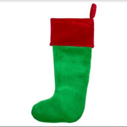 Personalised Spotty Santa Toe Christmas Stocking Embroidered Name Warm Festive Mantel Decor - thumbnail 2